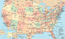 Mapa de carreteras de Estados Unidos
