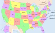 Mapa de Estados Unidos con sus estados