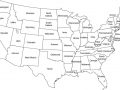 Mapa de Estados Unidos para colorear